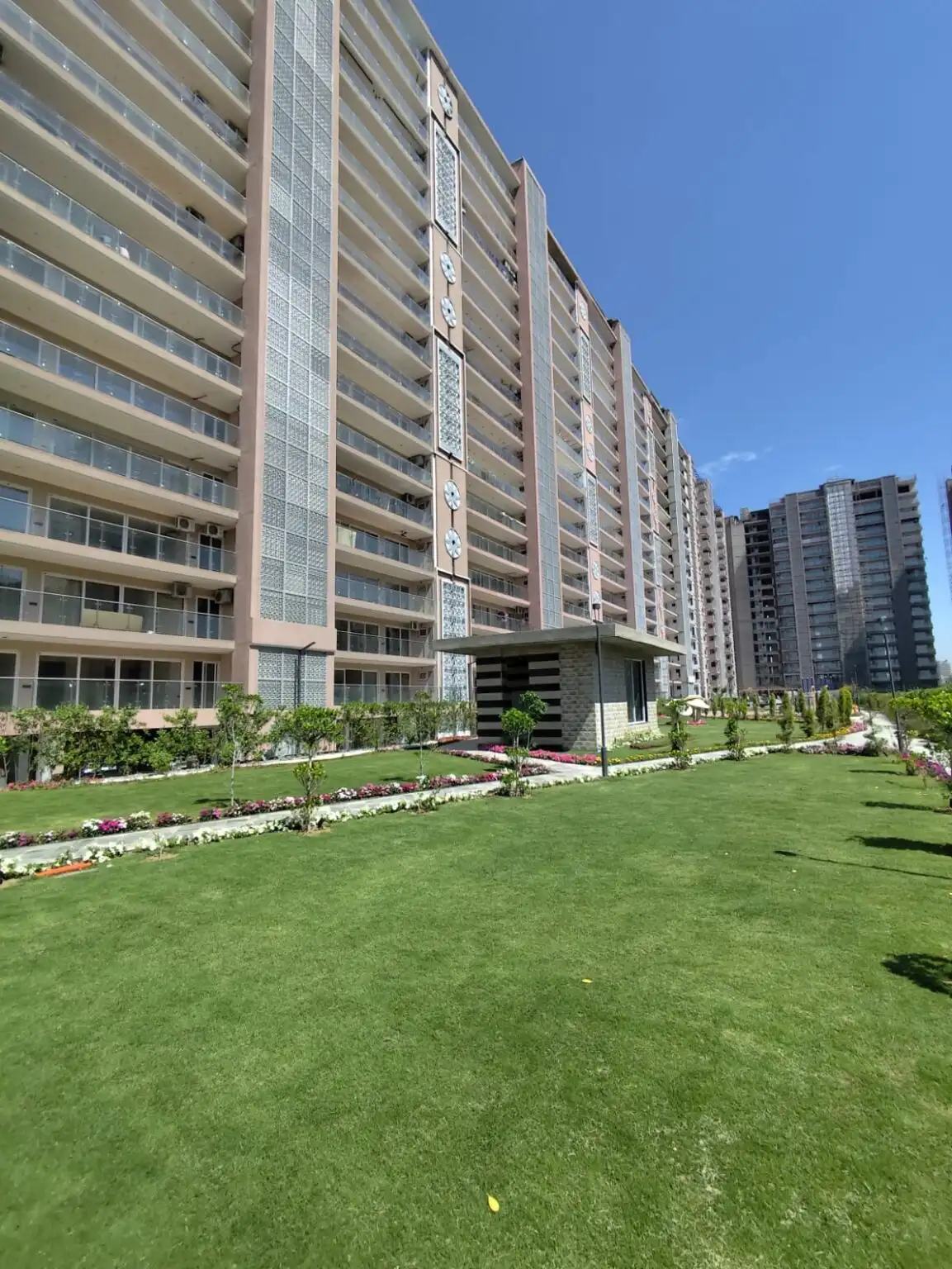 Ananta Aspire exterior view from park